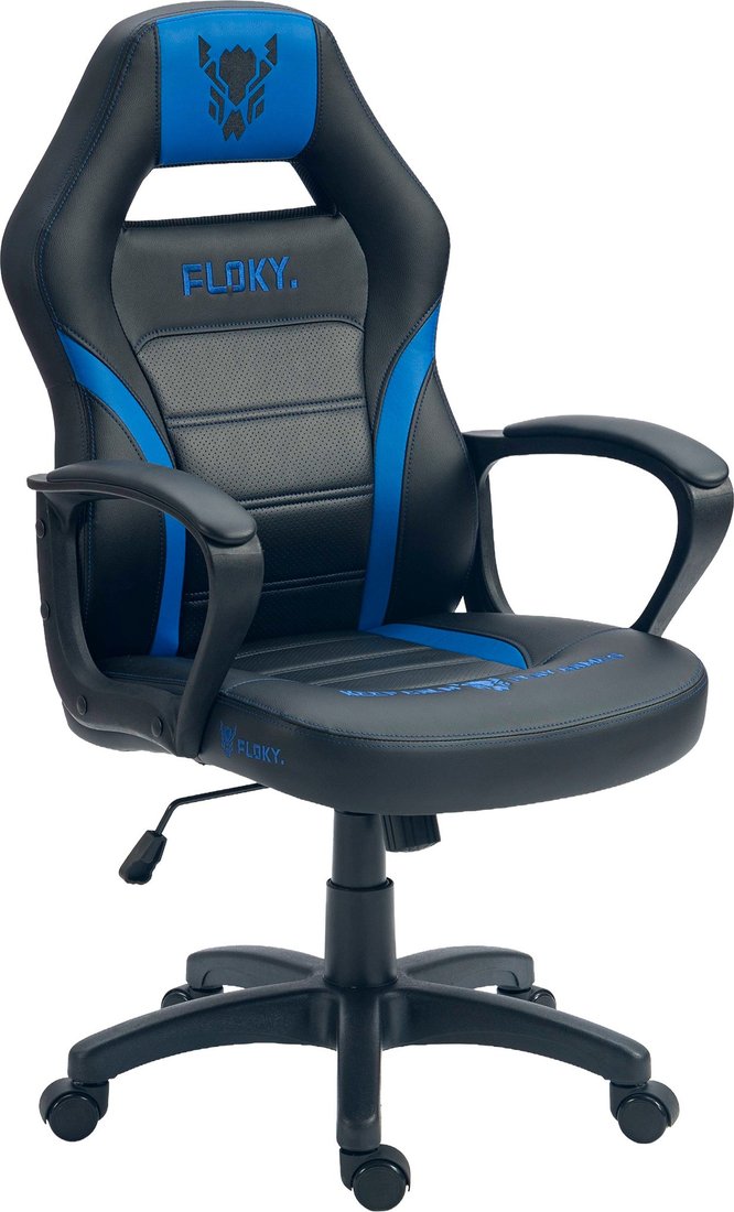 Игровое (геймерское) кресло FLOKY Vibe Blue-Black