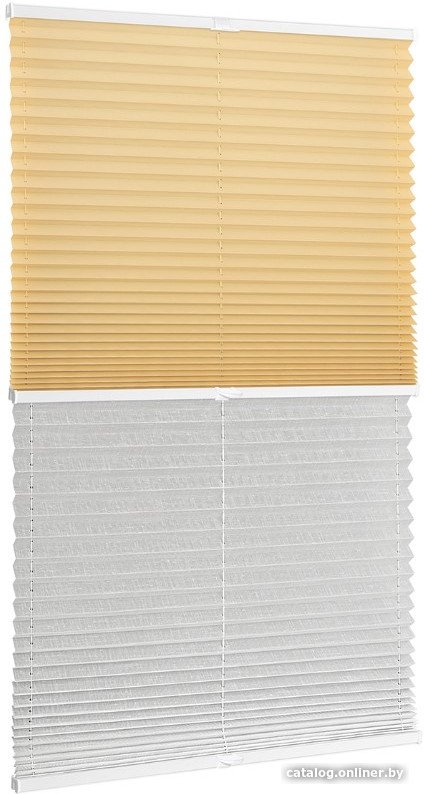 Плиссе Delfa Basic Uni СПШ-3105/3504 Basic Transparent (52x160, бежевый/белый)