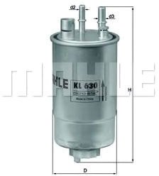 

Топливный фильтр Mahle Knecht KL630