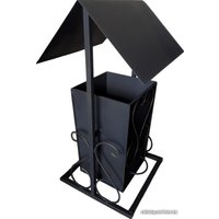 Уличная урна Станкоинструмент №1 (с крышей)