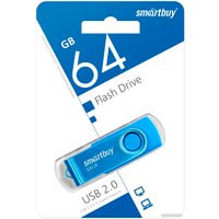 USB Flash SmartBuy Twist 64GB (синий)