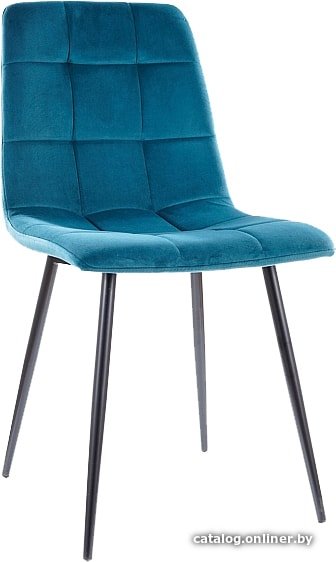 Стул Signal Mila Velvet (bluvel 85 бирюзовый/черный)