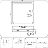 Припотолочная люстра Ambrella light LineTech FL5114