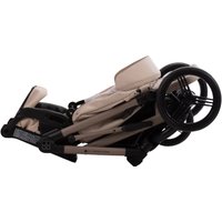 Универсальная коляска BEBETTO Magnum Light SE Pro (2 в 1, 01 светло-бежевая кожа кожа/бежевая рама)
