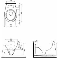 Унитаз подвесной Kolo Rekord K93100000 (без сиденья)