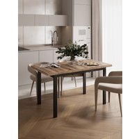 Кухонный стол Senira Велес 120x75 (береза сандал/опора черный)