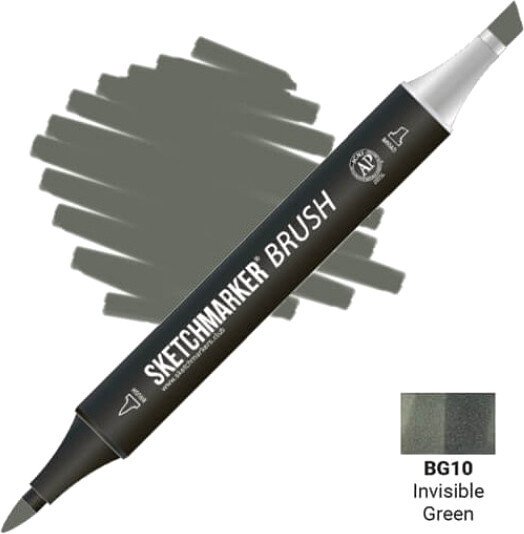 

Маркер художественный Sketchmarker Brush Двусторонний BG10 SMB-BG10 (прозрачный зеленый)