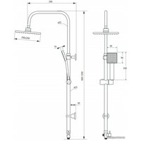 Душевая система  Deante Floks NAC 01FK