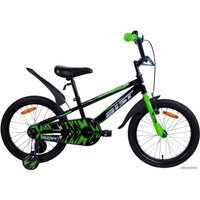 Детский велосипед AIST Pluto 20 (черный/зеленый, 2019)