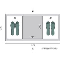Кемпинговая палатка BTrace Ruswell 4