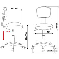 Компьютерное кресло Бюрократ CH-299/ABSTRACT (мультиколор)