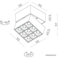 Точечный светильник Donolux Fara DL18153SQ9W1WB