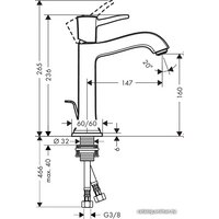 Смеситель Hansgrohe Metropol Classic 31302090 (хром/золото)