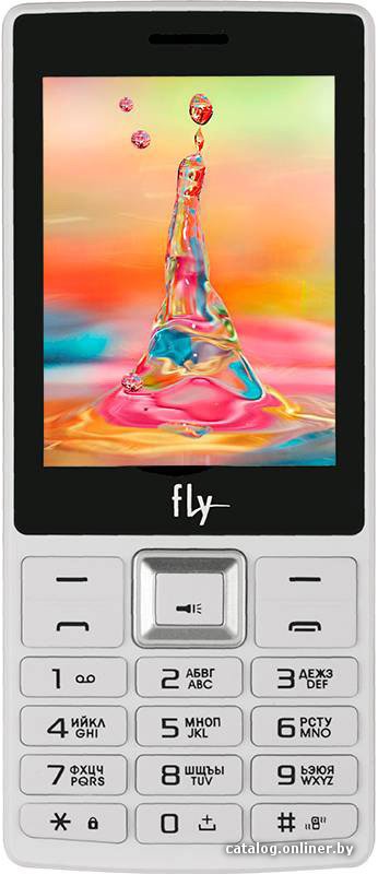 Кнопочный телефон Fly TS112 White