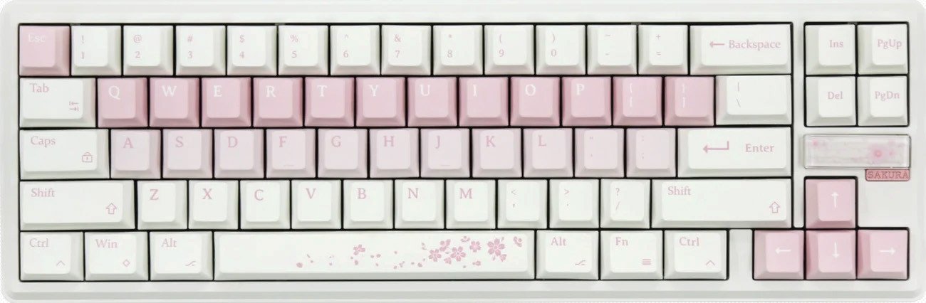 Клавиатура Varmilo Sword68 Sakura (Kailh Prestige Voice, нет кириллицы)