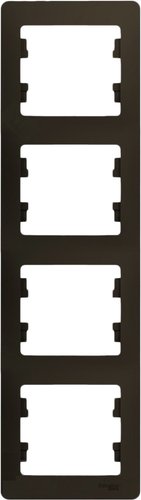 Рамка Schneider Electric Glossa GSL000808 (шоколад)