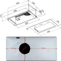 Кухонная вытяжка Meferi INBOX60WH Light