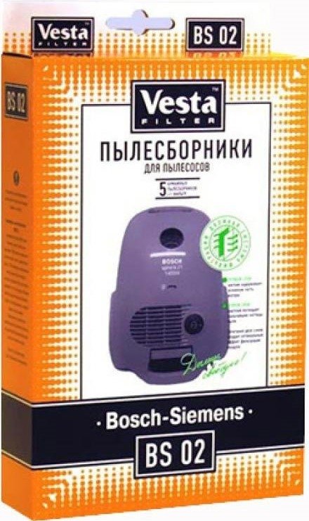 

Комплект одноразовых мешков Vesta Filter BS 02