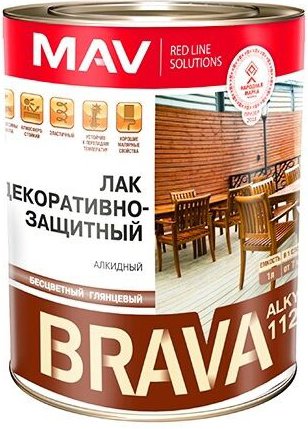 

Лак Brava Alkyd 1120 декоративно-защитный 1 л (бесцветный глянцевый)