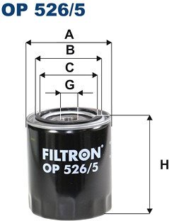 

Масляный фильтр Filtron OP 526/5