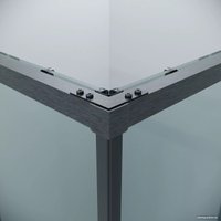 Душевой уголок Grossman Galaxy 80x80x195 300.K33.01.8080.42.00 (графит сатин/стекло прозрачное) в Орше