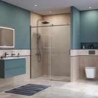 Душевая дверь BelBagno SOFT_CLOSE-2-BF-1-140-C-GM