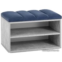 Тумба для обуви Stool Group Хольст vt-holst-gr-785 (серый/велюр синий)