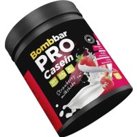 Казеин Bombbar Pro Casein (450 г, клубничный милкшейк)