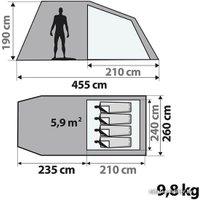 Кемпинговая палатка Quechua Arpenaz Family 4.1