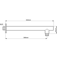 Душевая система  Aquanet Static 1.10 00257153