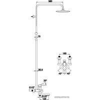 Душевая система  Kaiser Arena 36182