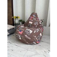 Кресло-мешок Flagman Груша Мега Г3.7-05 Times (коричневый)