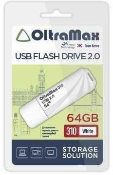 

USB Flash OltraMax 310 64GB (белый)