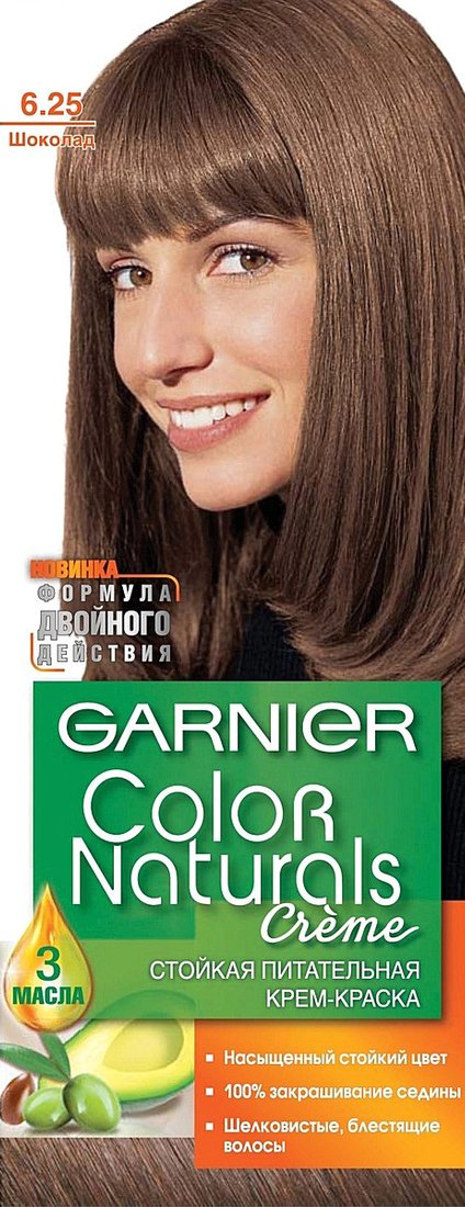 

Крем-краска для волос Garnier Color Naturals 6.25 шоколад