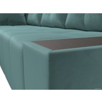 Угловой диван Mebelico Амадэус 109682 (левый, велюр, бирюза)