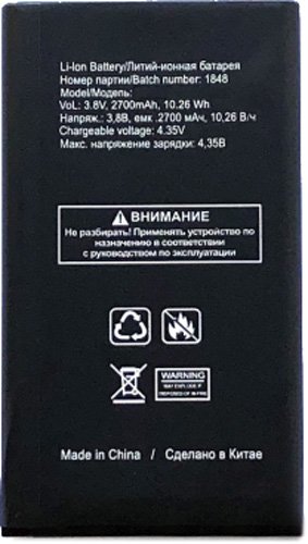 

Аккумулятор для телефона By-mobile совместим с BQ BQ-2432