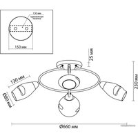 Люстра средней высоты Lumion Orla 4483/4C