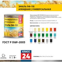 Эмаль Класс 24 ПФ-115 5 кг (серый)