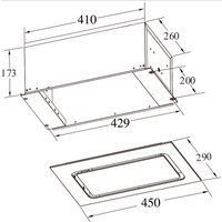Кухонная вытяжка Weissgauff Aura 456 Touch Black Glass