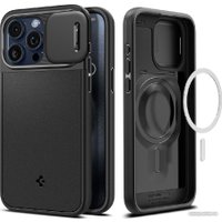 Чехол для телефона Spigen Optik Armor (MagFit) для iPhone 15 Pro ACS07184 (черный)