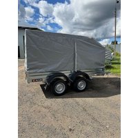 Двухосный прицеп AvtoS A30М2B (3000x1300x300, R16, ресс. 3302 ГАЗ-2лист, тент 800мм)