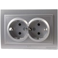 Розетка Elbi Zena 500-011020-907 (серебристый)