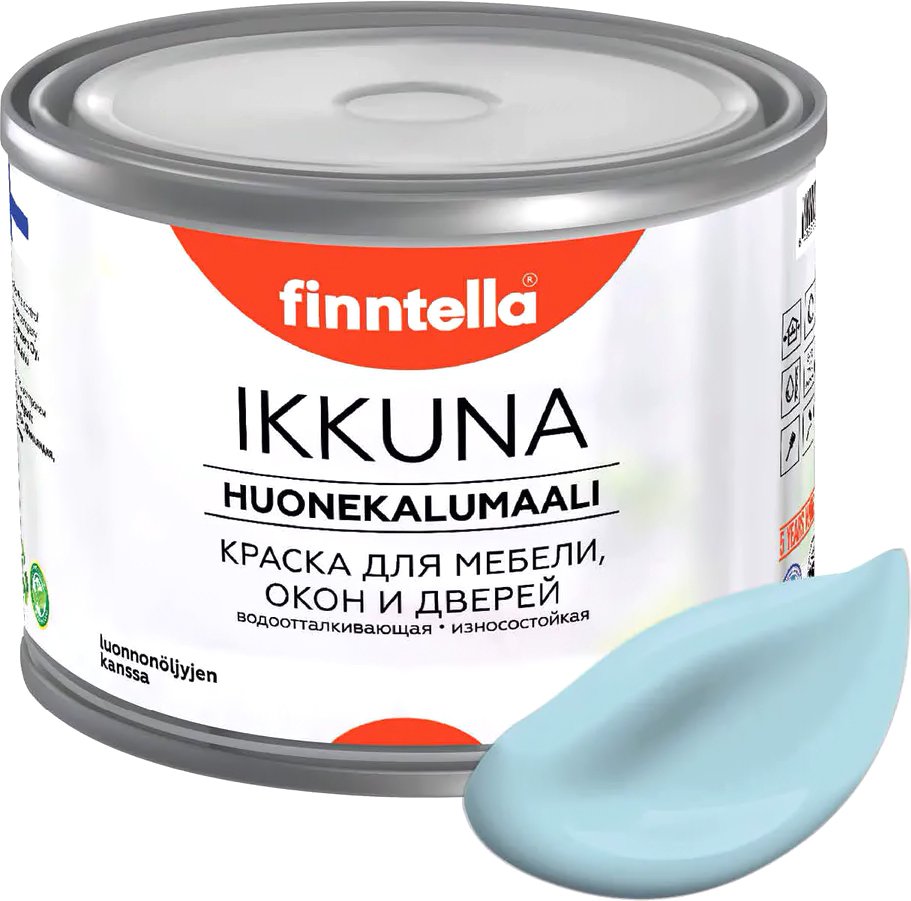 

Краска Finntella Ikkuna Taivaallinen F-34-1-9-FL017 9 л (нежно-голубой)