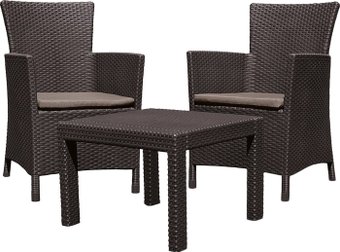 Набор садовой мебели Allibert Rosario balcony set (коричневый)