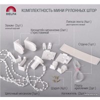 Рулонные шторы Delfa Сантайм Термо-Блэкаут СРШ-01М 7900 62x170 (белый)