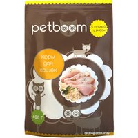 Сухой корм для кошек PetBoom Для взрослых кошек с птицей и рисом 0.4 кг
