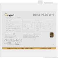 Блок питания Ocypus Delta P850 Delta-P850-B1FDWH025X-EU