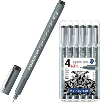 Ручка капиллярная Staedtler Пигмент Лайнер 308 06-9 (черный)