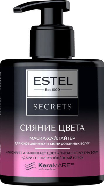 

Маска Estel Professional Secrets Сияние Цвета Хайлайтер для окрашенных и мелированных волос 275 мл