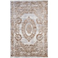 Коврик для кухни Radjab Carpet Бьянка Прямоугольник N004D 8090RK-B (1.4x2, Cream Shirink/Vizon Fdy)